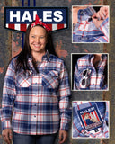 Hales Womens Rosie The Riveter Flannel