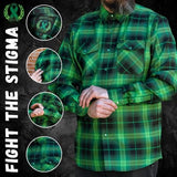 Hales Mens Fight the Stigma Flannel