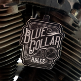 Hales Mens Navy Blue Collar Shirt