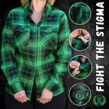 Hales Womens Fight the Stigma Flannel
